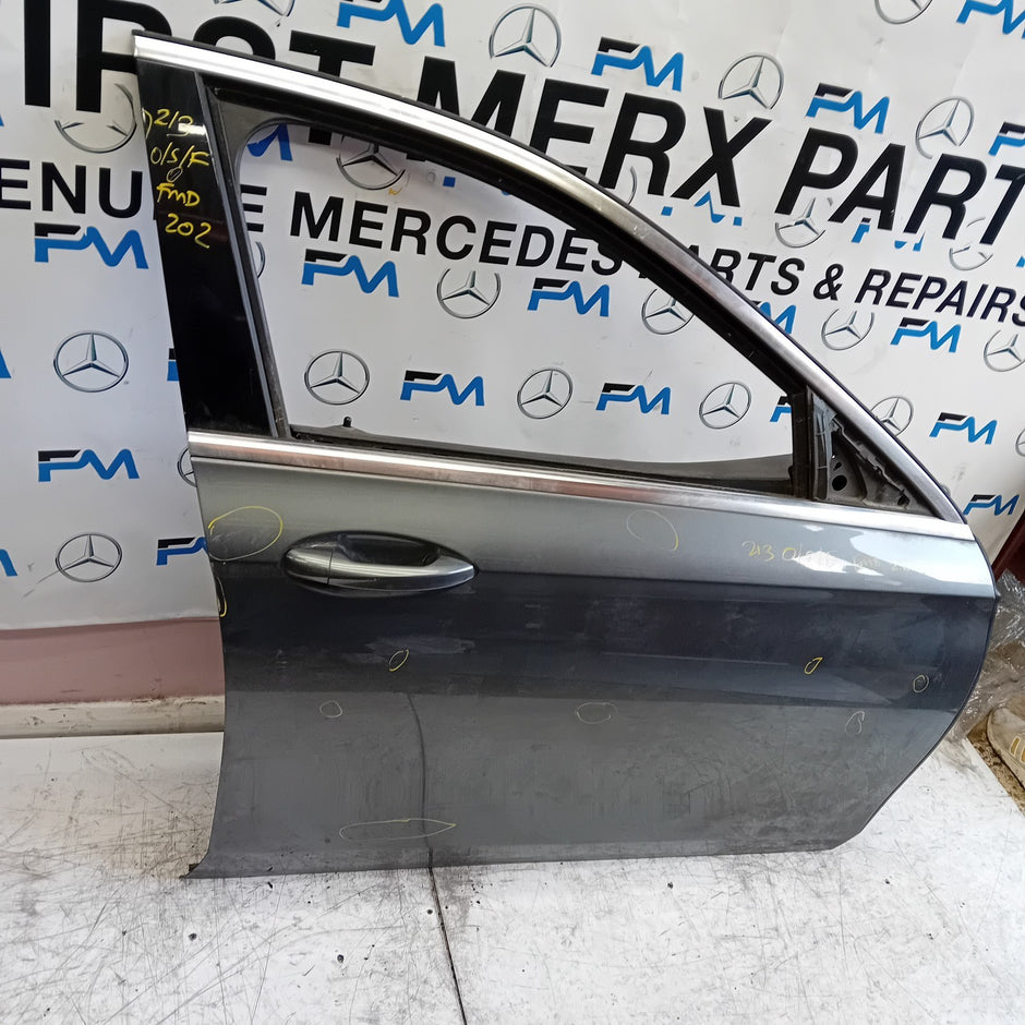 MERCEDES BENZ  E-CLASS W213 DRIVER FRONT DOOR OSF GREY 2016 ON COMPLETE FMD202