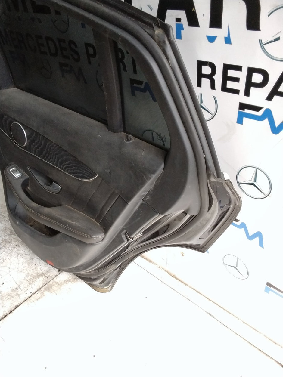 MERCEDES BENZ GLC X253  DRIVER REAR DOOR OSR BLACK 2016 ON COMPLETE FMD308