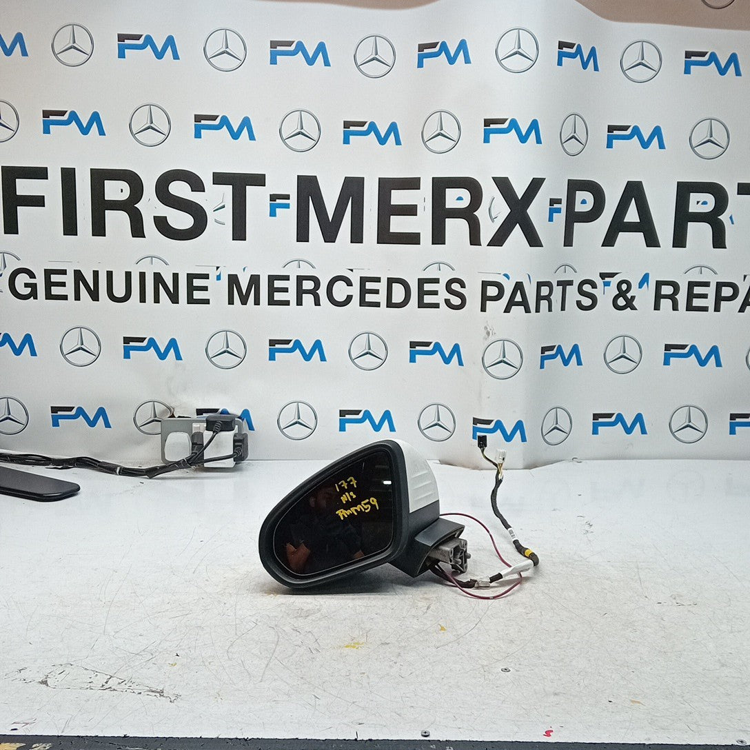 MERCEDES A-CLASS W177 PASSENGER WING MIRROR NS WHIT 2018 PL A1778109902 FMM59