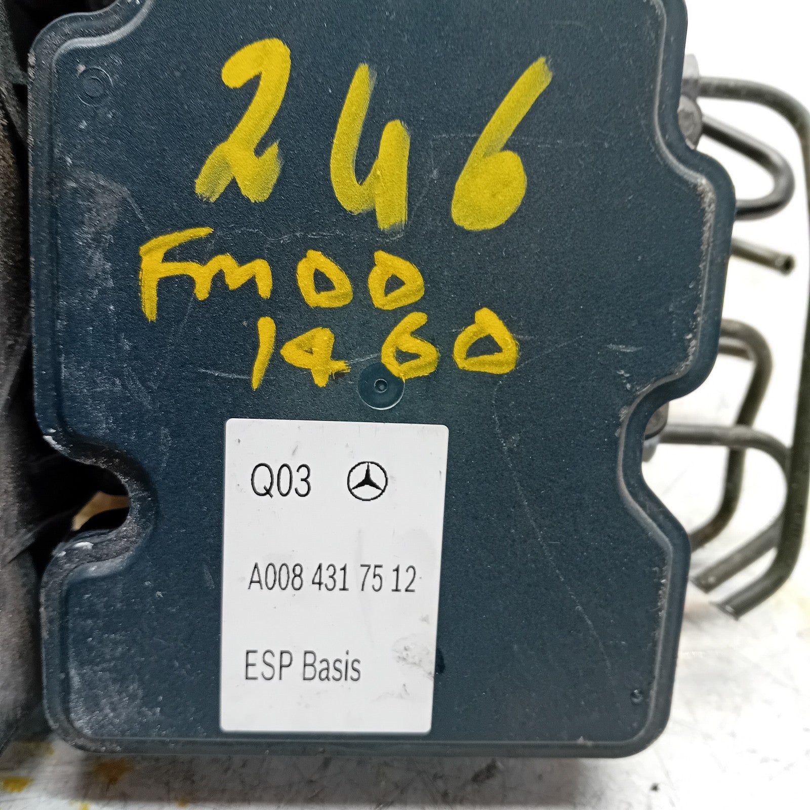 MERCEDES BENZ B-CLASS W246 ABS PUMP CONTROL MODULE UNIT A0084317512 FM001460