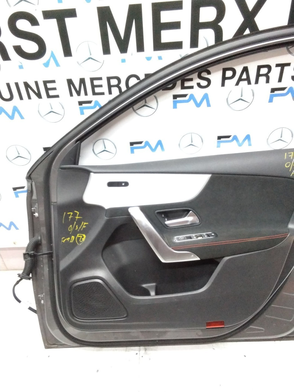 MERCEDES BENZ A-CLASS W177 DRIVER SIDE FRONT DOOR O/S/F COMPLETE GREY FMD73