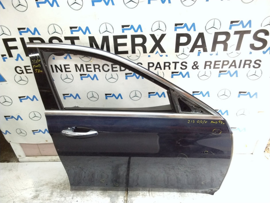 MERCEDES BENZ  E-CLASS W213 SLN DRIVER FRONT DOOR OSF BLUE 2016-20  FMD580
