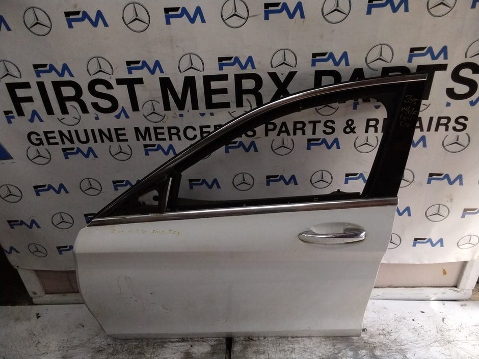 MERCEDES C-CLS W205 SLN PASSENGER FRONT DOOR NSF WHITE 2014-21 COMPLETE FMD578