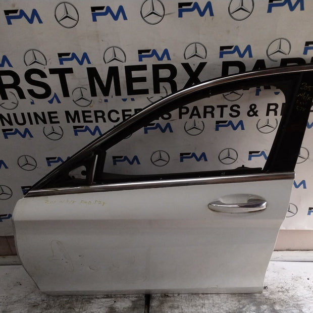 MERCEDES C-CLS W205 SLN PASSENGER FRONT DOOR NSF WHITE 2014-21 COMPLETE FMD578