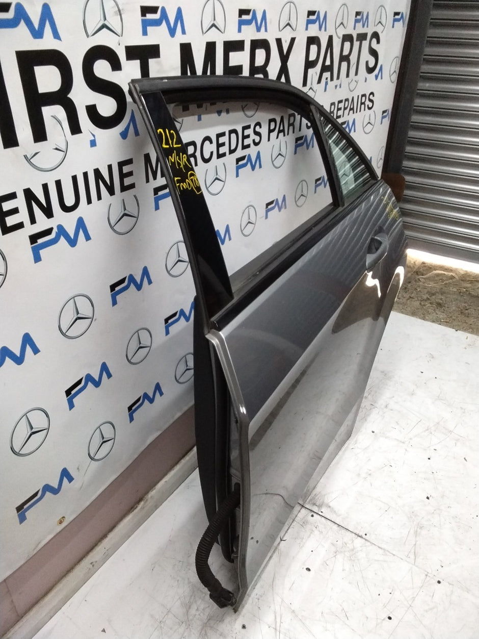 MERCEDES BENZ E-CLASS W212 PASSENGER SIDE REAR DOOR N/S/R COMPLETE SILVER FMD78