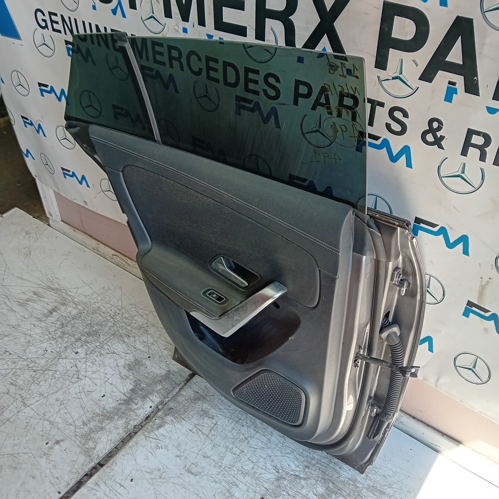 MERCEDES CLA W118 PASSENGER REAR DOOR NSR 2019 GREY COMPLETE FMD491