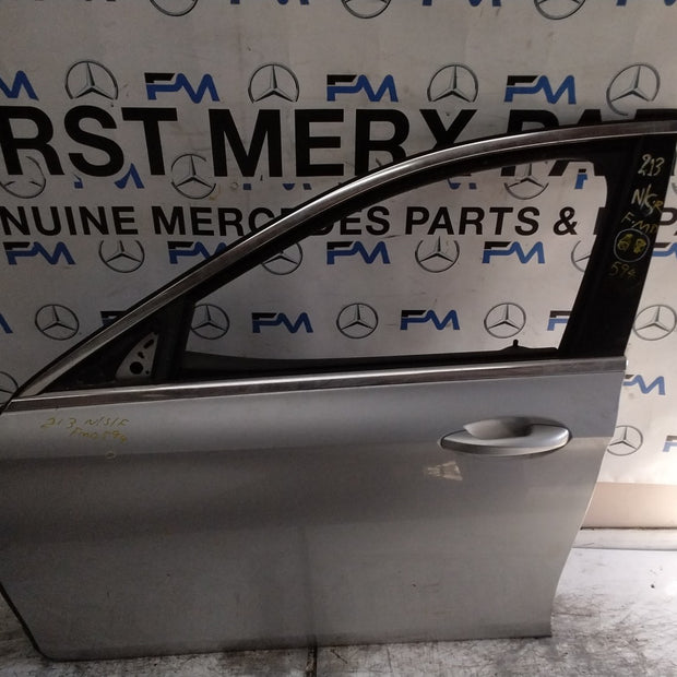 MERCEDES E-CLS W213 SLN PASSENGER FRONT DOOR NSF SILVER 2016-20 COMPLETE FMD594