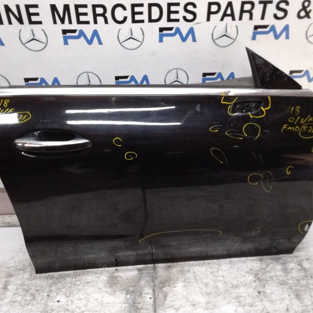 MERCEDES CLA W118  DRIVER FRONT DOOR OSF BLACK 2019-23 COMPLETE FMD536