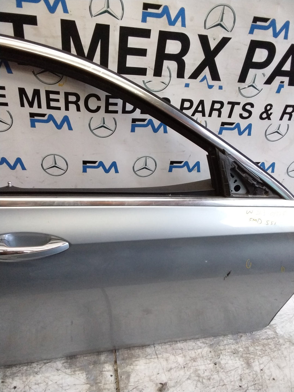 MERCEDES E-CLASS W213 SLN DRIVER FRONT DOOR OSF SILVER 2017-20 COMPLETE FMD551