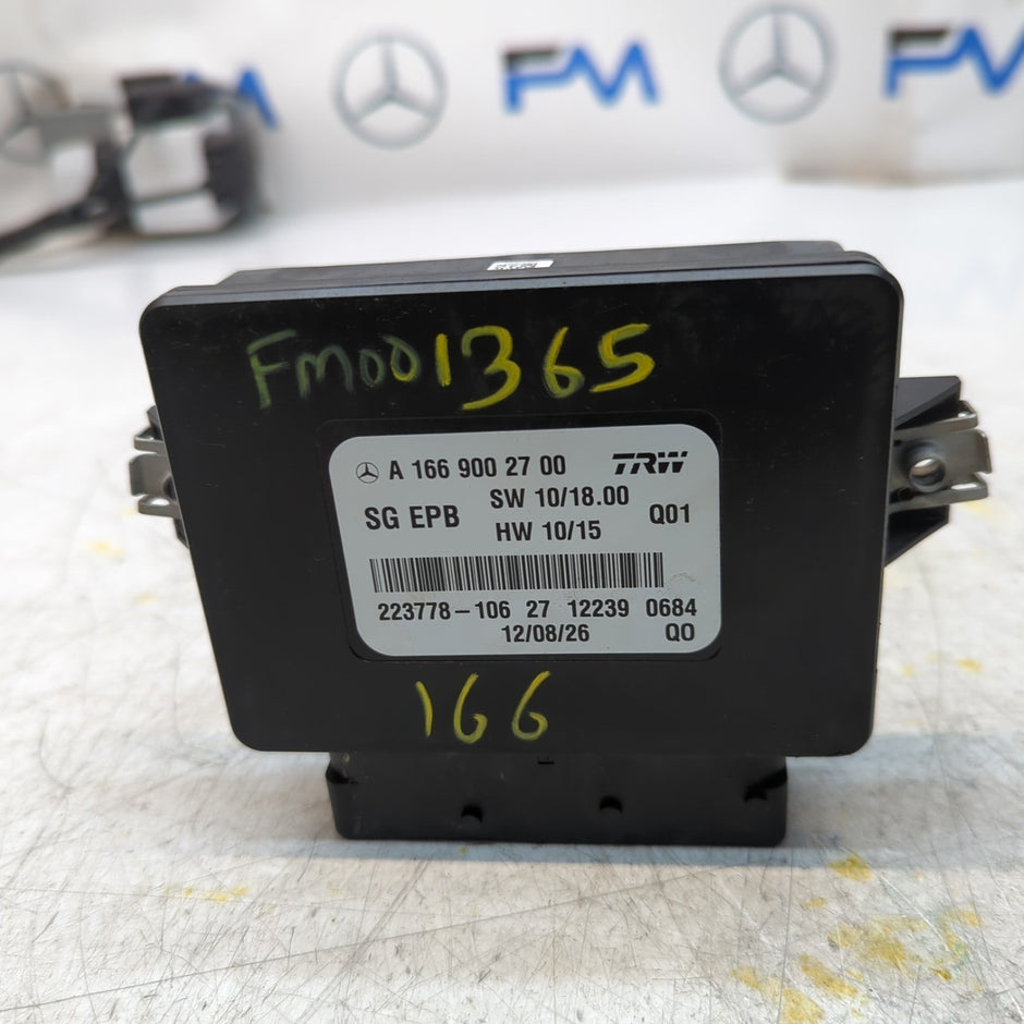 MERCEDES B-CLASS PARKING BRAKE CONTROL UNIT W166 A1669002700 FM001365