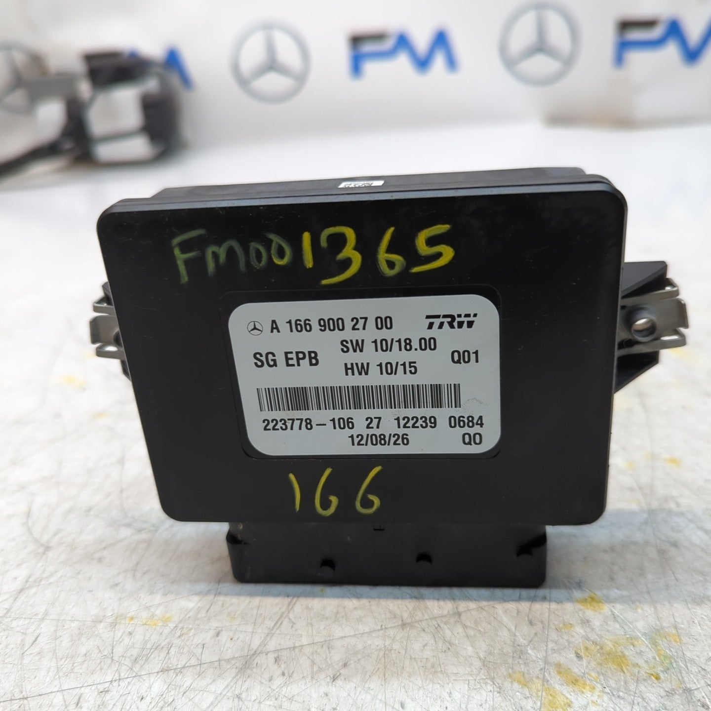 MERCEDES B-CLASS PARKING BRAKE CONTROL UNIT W166 A1669002700 FM001365