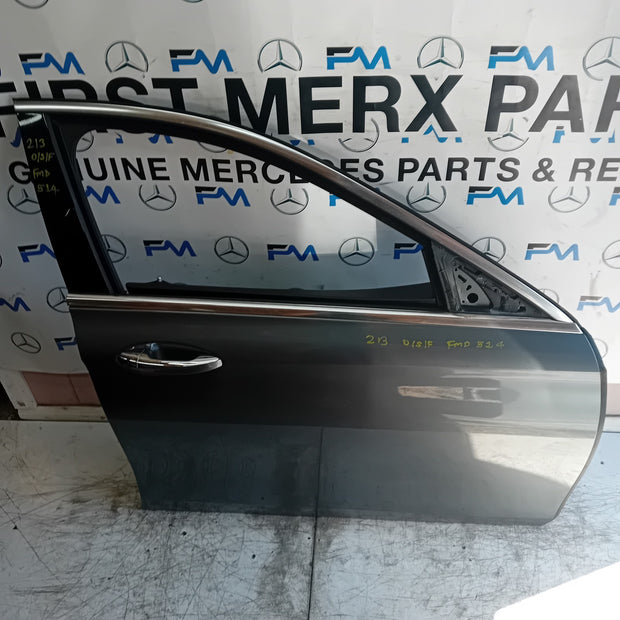 MERCEDES E-CLASS W213 DRIVER FRONT DOOR OSF 2016 ON GREY COMPLETE  FMD514
