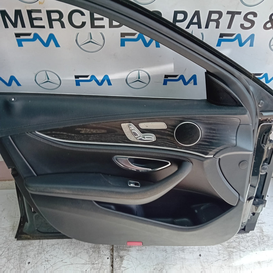 MERCEDES E-CLASS W213 SLN PASSENGER FRONT DOOR NSF BLACK 2016 ON COMPLETE FMD216