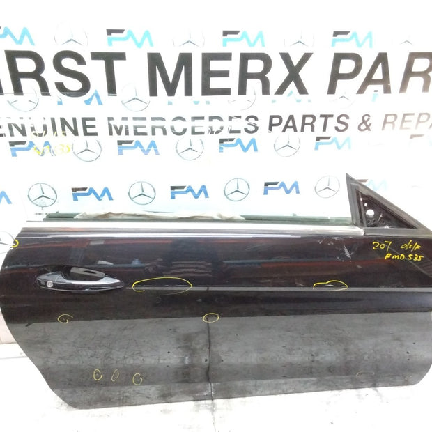 MERCEDES BENZ  E-CLASS W207 DRIVER FRONT DOOR OSF BLACK 2009-16  FMD535