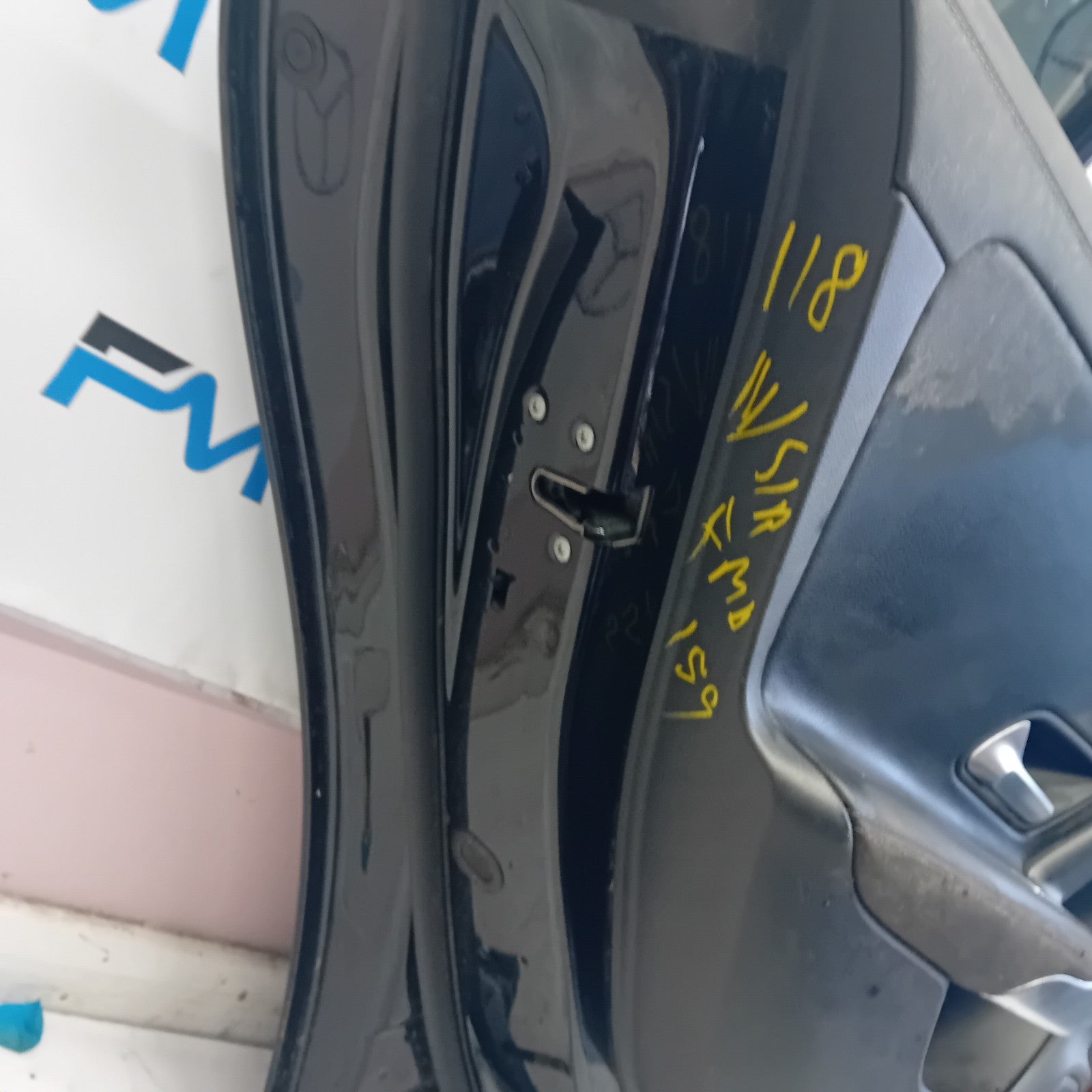 MERCEDES CLA W118 PASSENGER REAR DOOR N/S/R BLACK 2019 ONWARDS COMPLETE FMD159