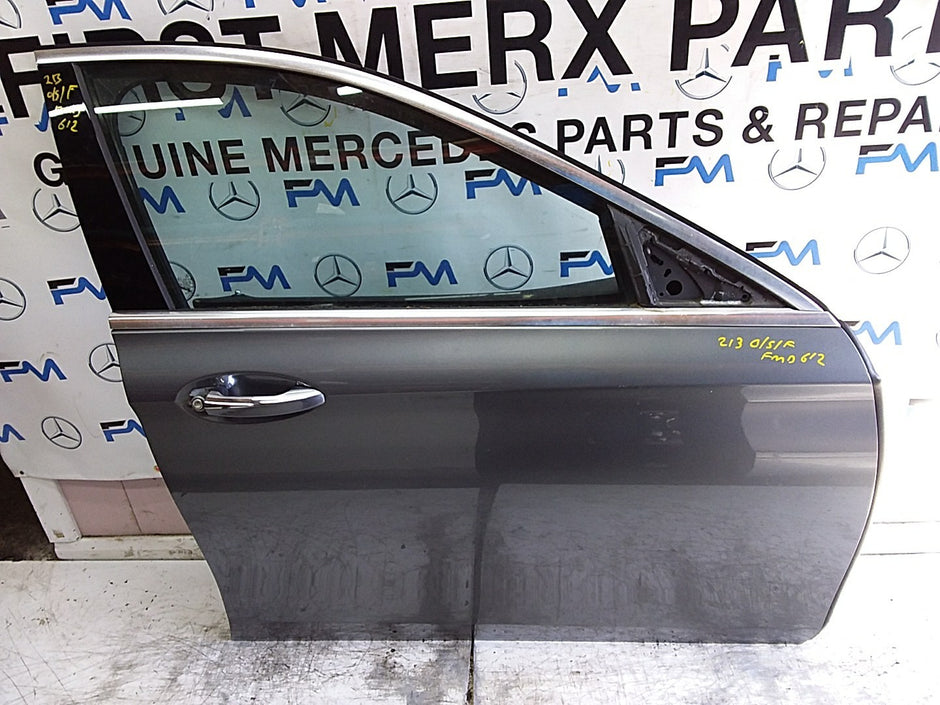 MERCEDES E-CLS W213 SLN DRIVER FRONT DOOR OSF GREY 2016-23 COMPLETE FMD612