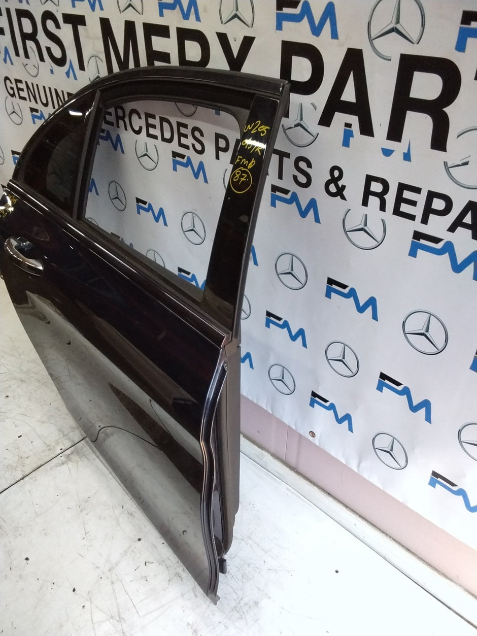 MERCEDES BENZ C-CLASS W205 DRIVER SIDE REAR DOOR O/S/R COMPLETE BLUE FMD87