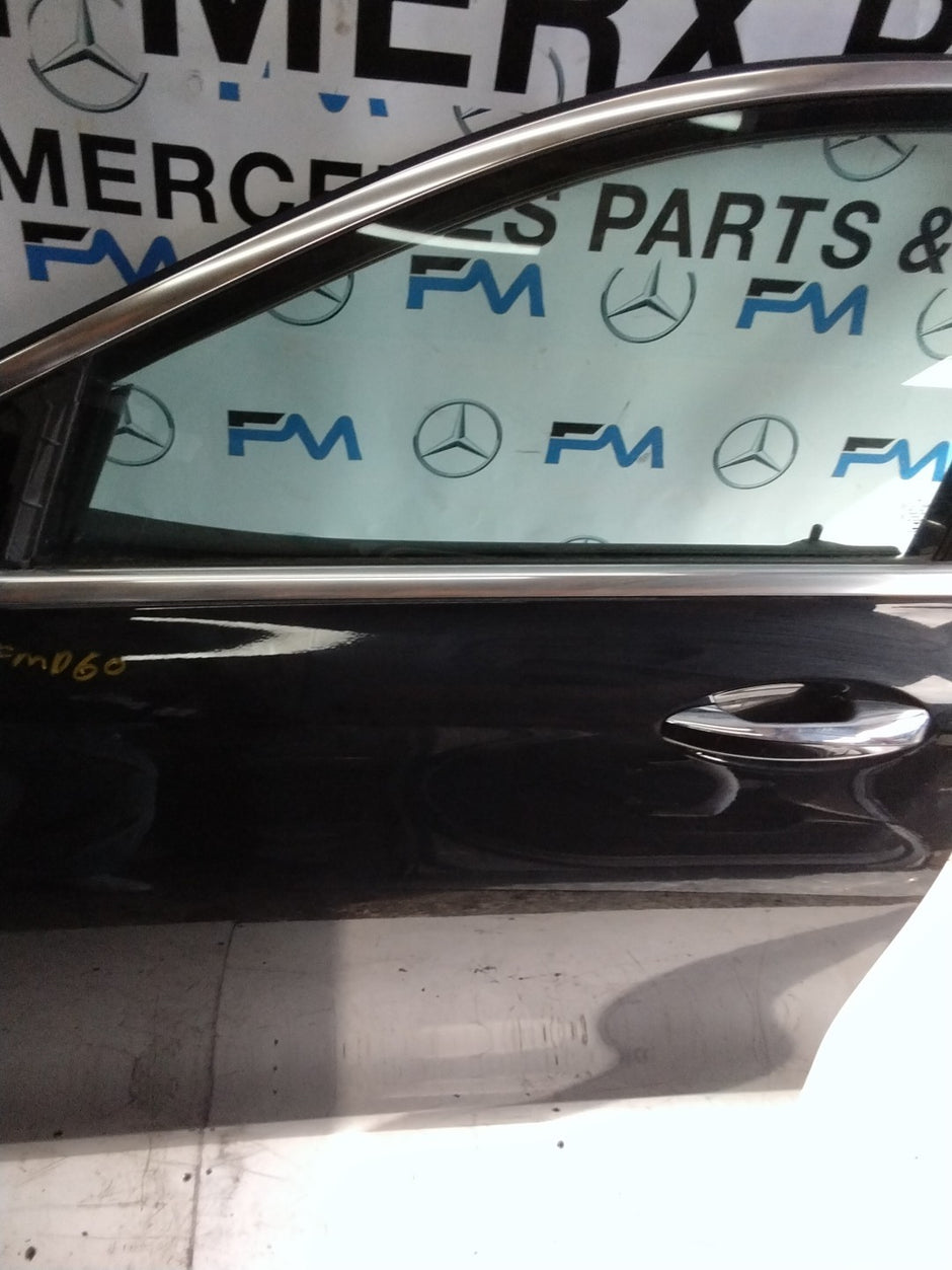 MERCEDES BENZ  E-CLASS W213 PASSENGER SIDE FRONT DOOR N/S/F COMPLETE BLACK FMD60
