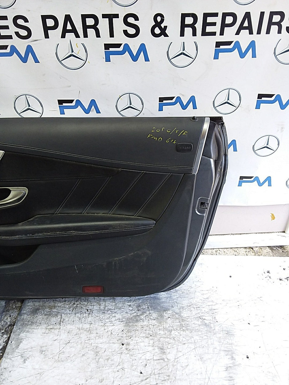 MERCEDES C-CLASS C205  DRIVER FRONT DOOR OSF GREY 2016 ONW COMPLETE FMD618