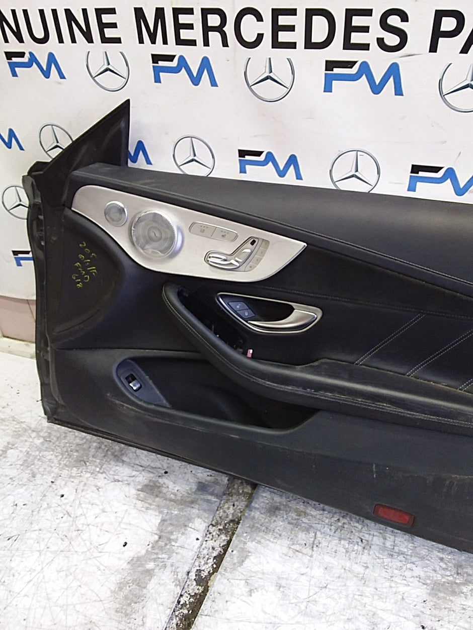 MERCEDES C-CLASS C205  DRIVER FRONT DOOR OSF GREY 2016 ONW COMPLETE FMD618