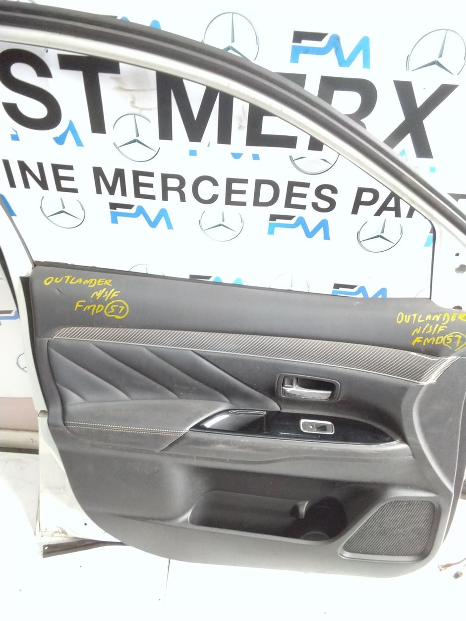 MITSUBISHI OUTLANDER PASSENGER SIDE FRONT DOOR N/S/F COMPLETE WHITE FMD57