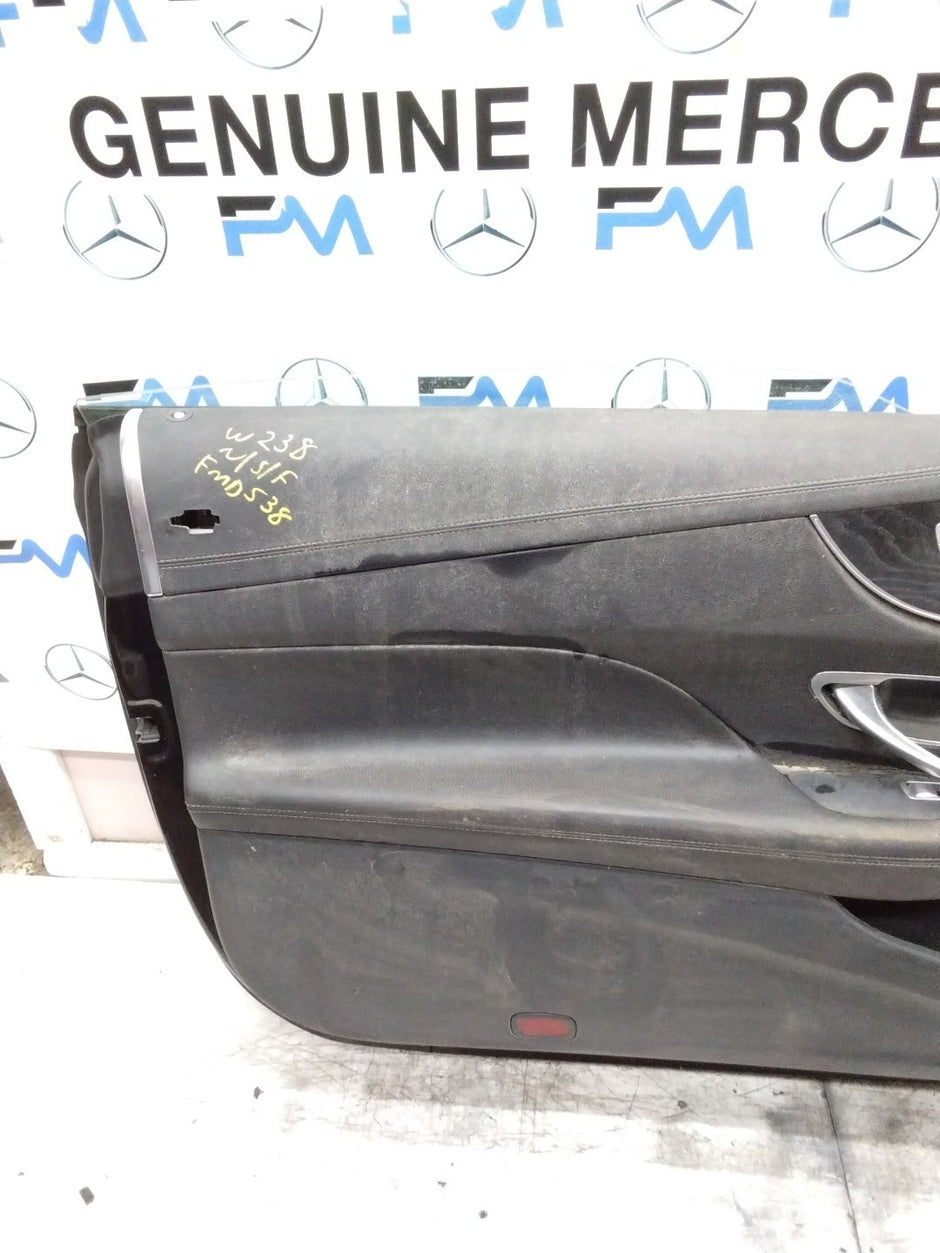 MERCEDES E-CLASS W238  PASSENGER FRONT DOOR NSF BLACK 2017 ONWARDS COMPLT FMD538