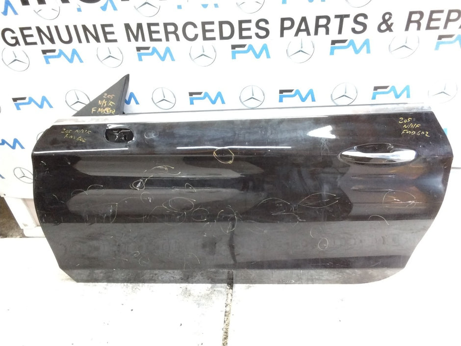 MERCEDES BENZ  C-CLASS W205 PASSENGER FRONT DOOR NSF BLACK 2014-21  FMD602