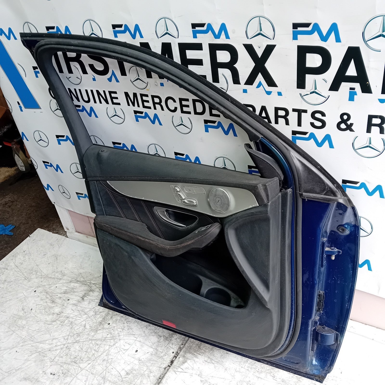 MERCEDES BENZ GLC X253 PASSENGER FRONT DOOR NSF BLUE 2016 ON COMPLETE FMD264