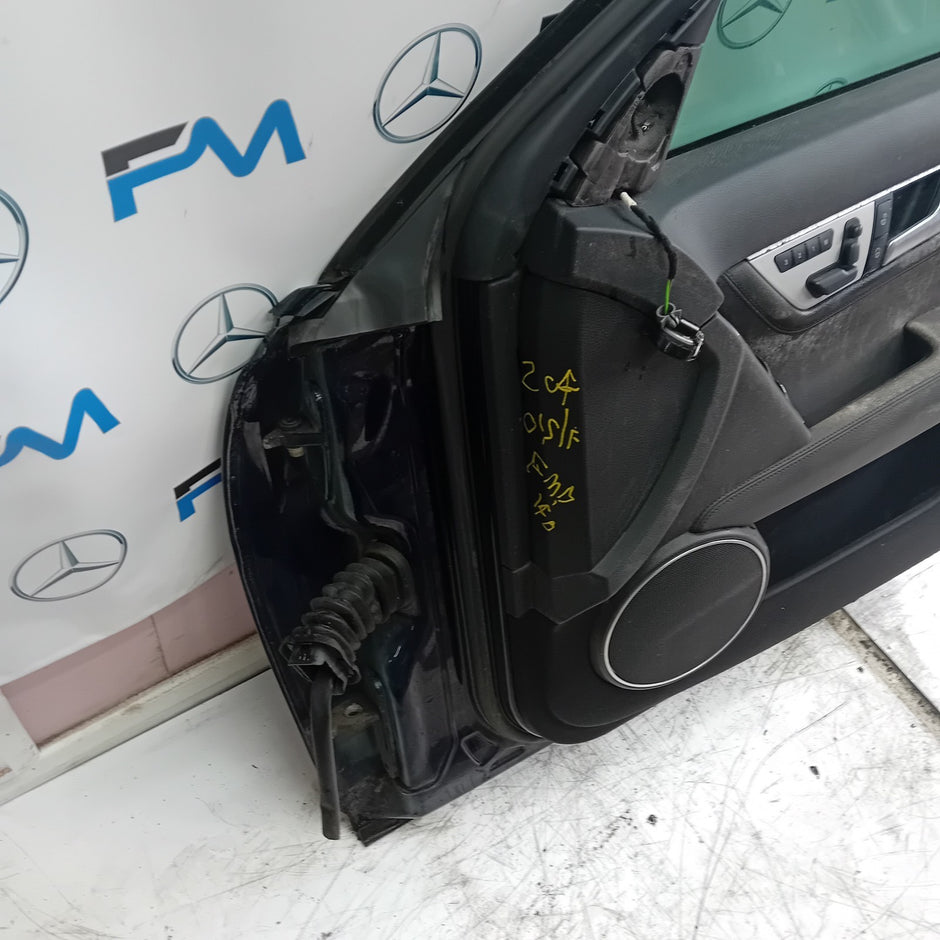 MERCEDES BENZ C-CLASS W204 DRIVER SIDE FRONT DOOR O/S/F BLUE COMPLETE FMD140