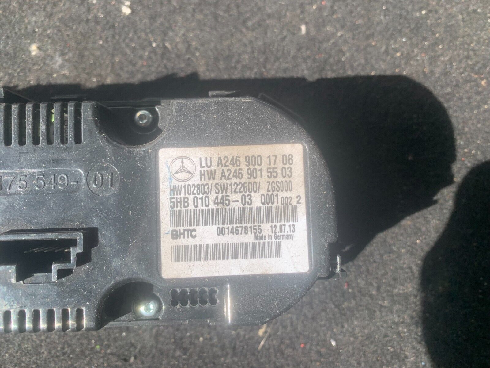 MERCEDES A CLASS W176 GLA X156 HEATER CONTROL PANEL A2469001708