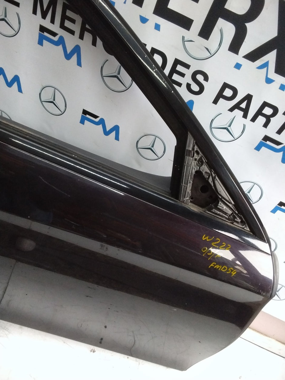 MERCEDES S-CLASS W222 DRIVER SIDE FRONT DOOR O/S/F COMPLETE BROWN FMD54