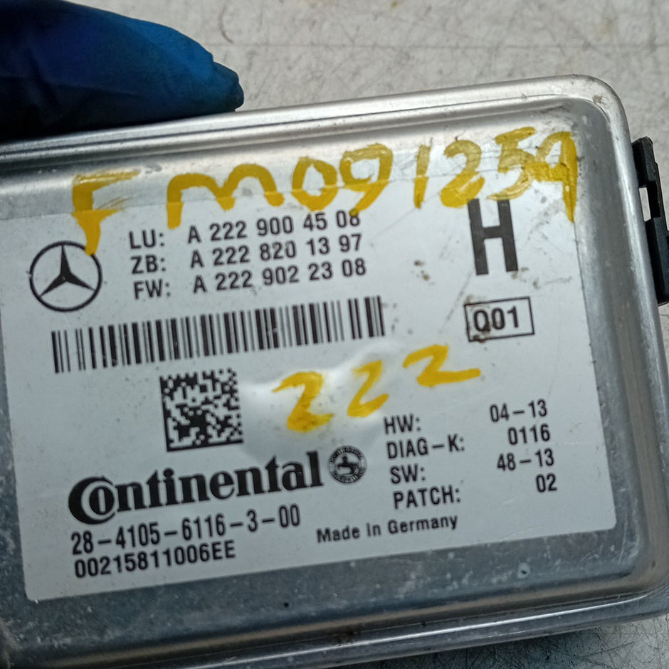 MERCEDES BENZ S-CLASS W222 FRONT WINDSHIELD CAMERA CONTROL A2229004508 FM001259