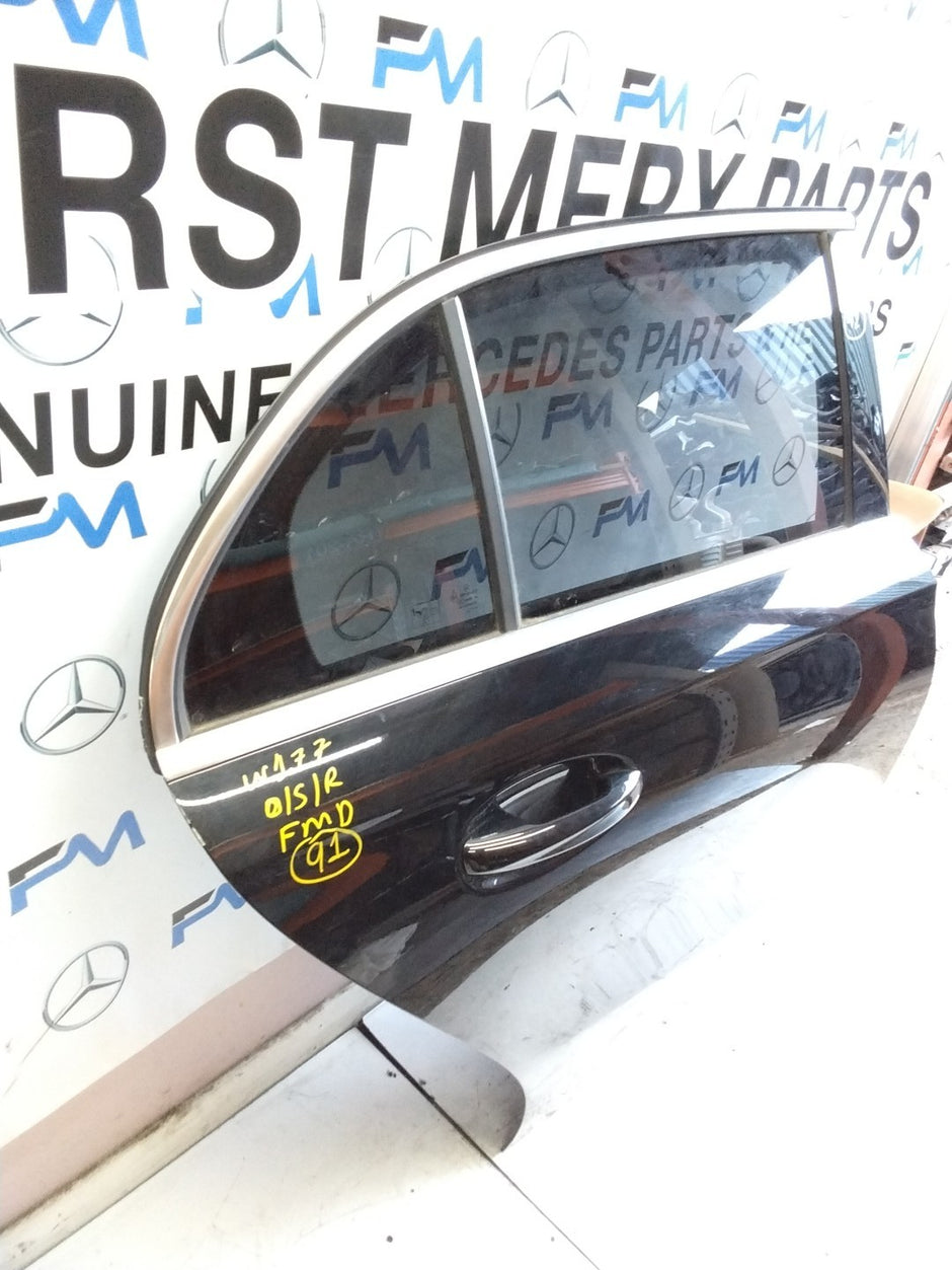 MERCEDES BENZ  A-CLASS W177 DRIVER SIDE REAR DOOR O/S/R COMPLETE BLACK FMD92