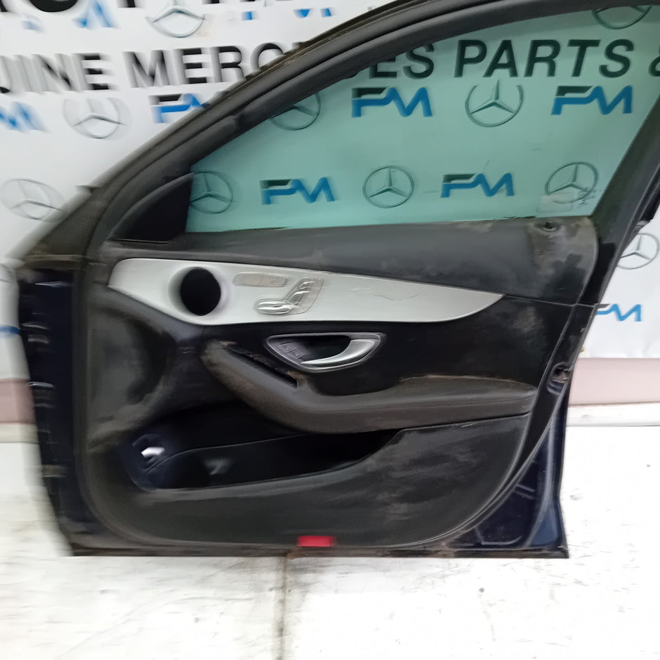 MERCEDES BENZ C-CLASS W205 DRIVER SIDE FRONT DOOR O/S/F  BLUE FMD132