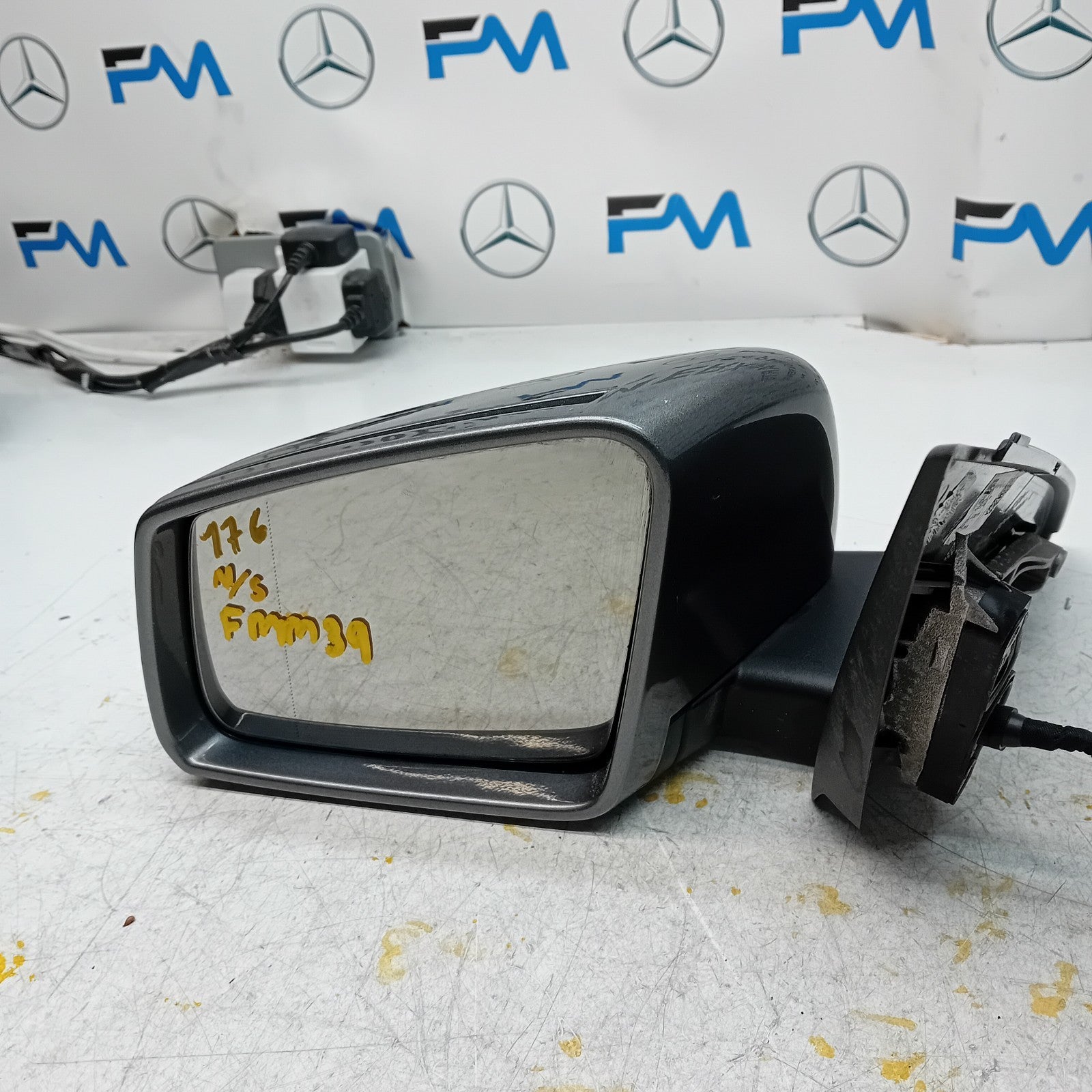 MERCEDES A-CLASS  W176 PASSENGER SIDE WING MIRROR A1768100116 SILVER FMM39