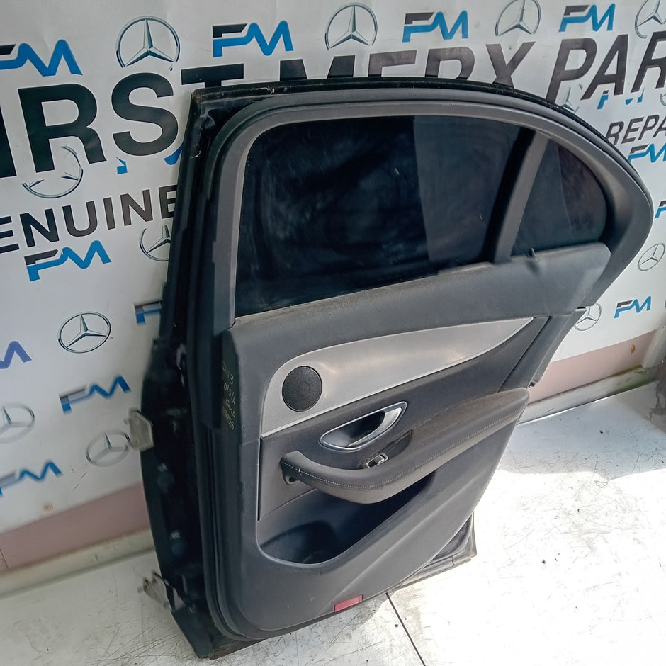 MERCEDES E-CLASS W213 SALOON DRIVER REAR DOOR OSR BLACK 2016 ON COMPLETE FMD195
