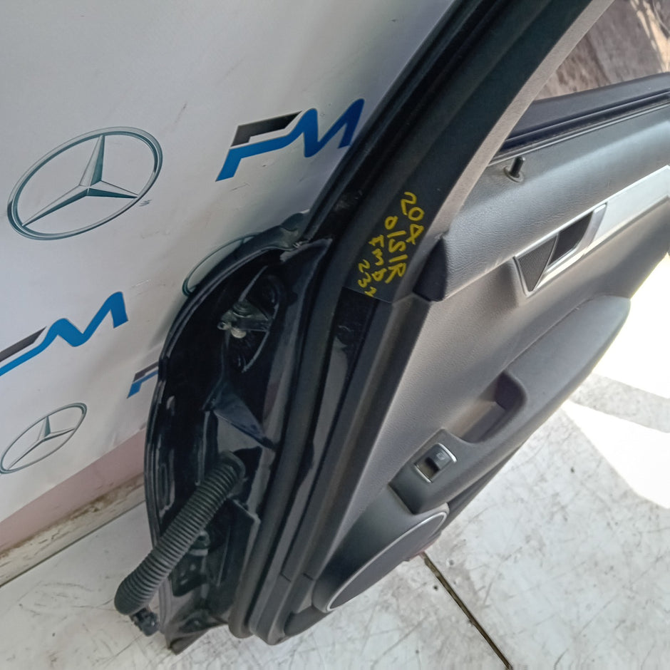 MERCEDES C-CLASS W204 DRIVER REAR DOOR OSR GREY 2008-14 FMD231