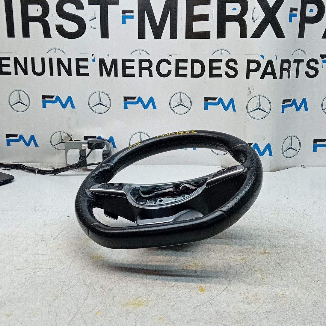 MERCEDES W205 C-CLASS MULTIFUNCTION STEERING WHEEL PFL 2014 A0004606700 FM001402