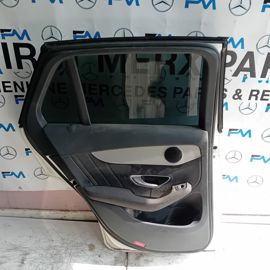 MERCEDES GLC W253 PASSENGER REAR SIDE DOOR NSR 2016 ON WHITE COMPLETE FMD279