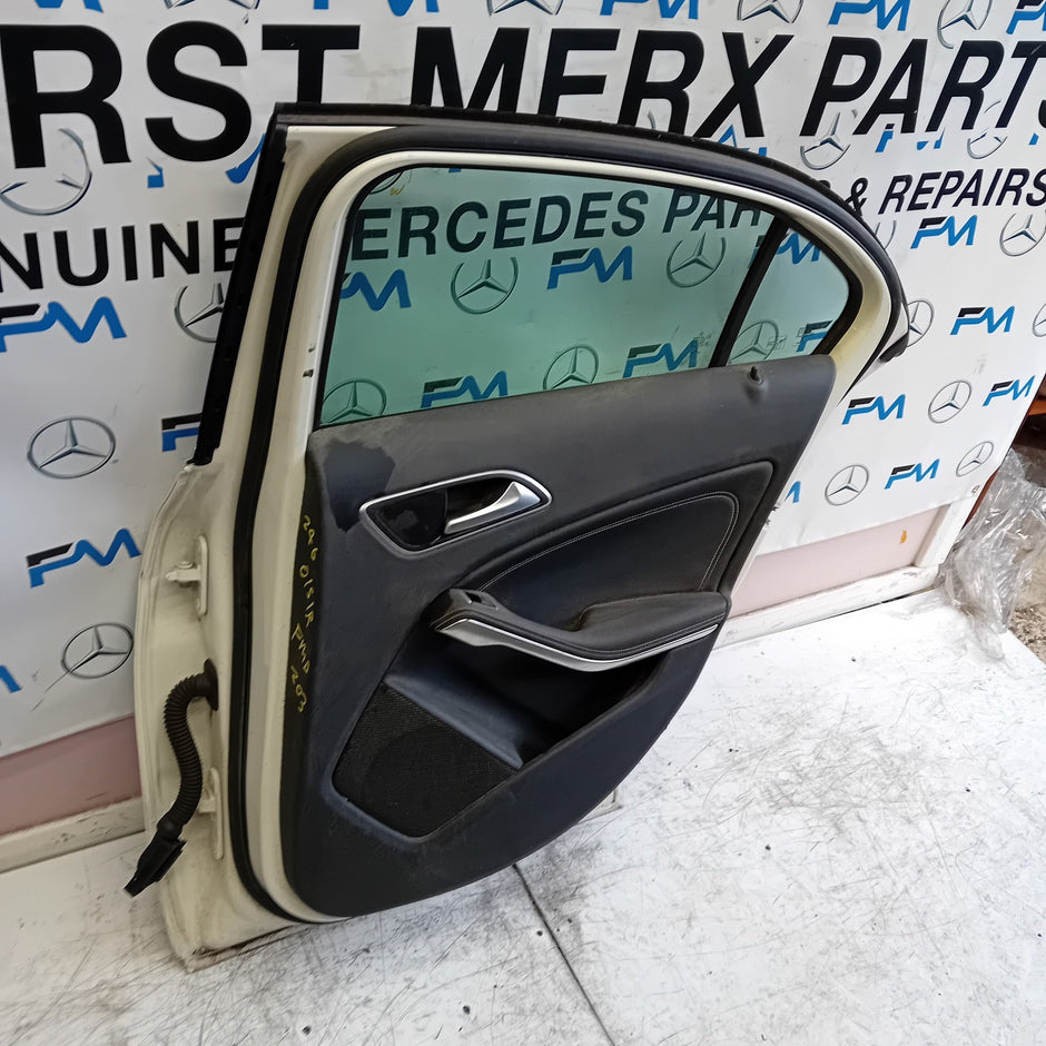 MERCEDES BENZ B-CLASS W246 DRIVER REAR DOOR OSR WHITE 2012-19  COMPLETE FMD203