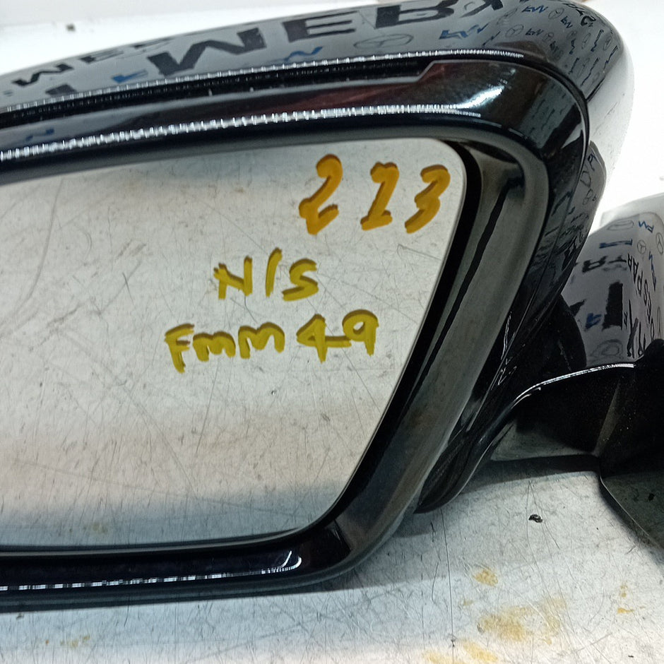 MERCEDES E-CLASS W213 PASSENGER SIDE WING MIRROR BLACK A2138102500 PL 2016 FMM49