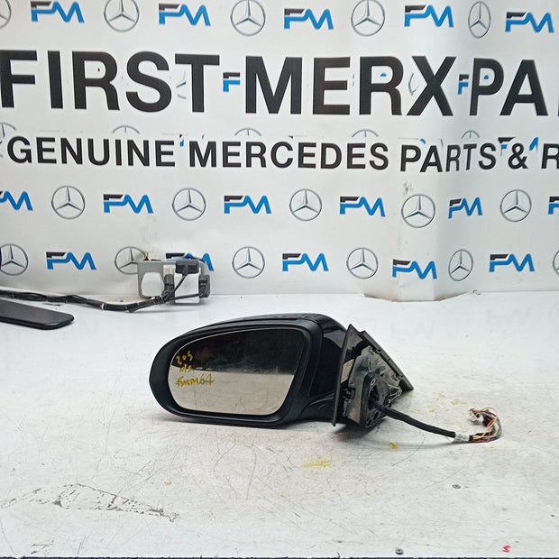 MERCEDES C-CLASS W205 PASSENGER  WING MIRROR NSF BLACK 2014 PL A2058101916 FMM64