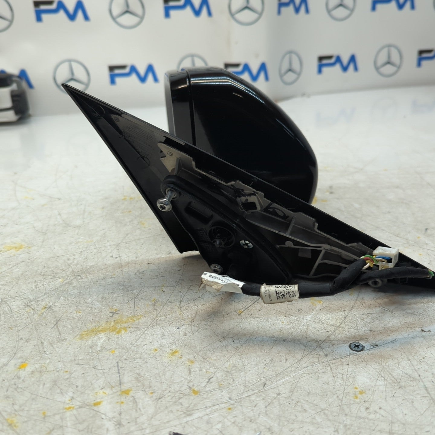 MERCEDES E-CLASS W213 PASSENGER WING MIRROR NS BLACK A2138102500 FMM78