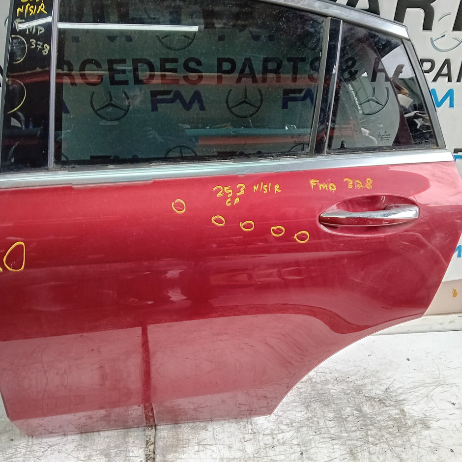 MERCEDES GLC X253 CP PASSENGER REAR DOOR NSR RED 2016 ON COMPLETE FMD378