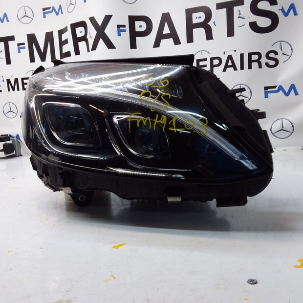 MERCEDES C CLASS W205 COMPLETE HEADLIGHT FACELIFT DRIVER OS A2059068202 FMH103