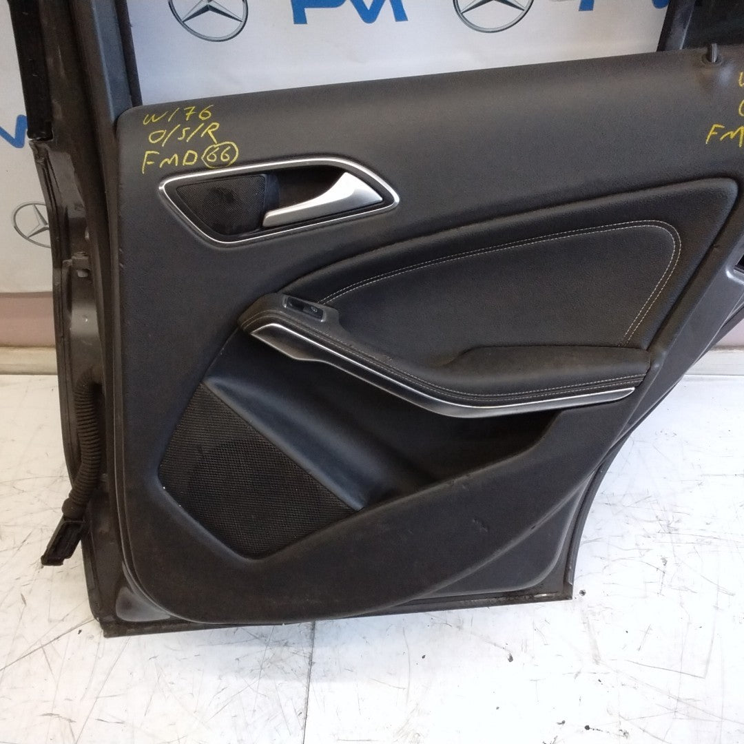 MERCEDES BENZ A-CLASS W176 DRIVER SIDE REAR DOOR O/S/R COMPLETE GREY FMD66 