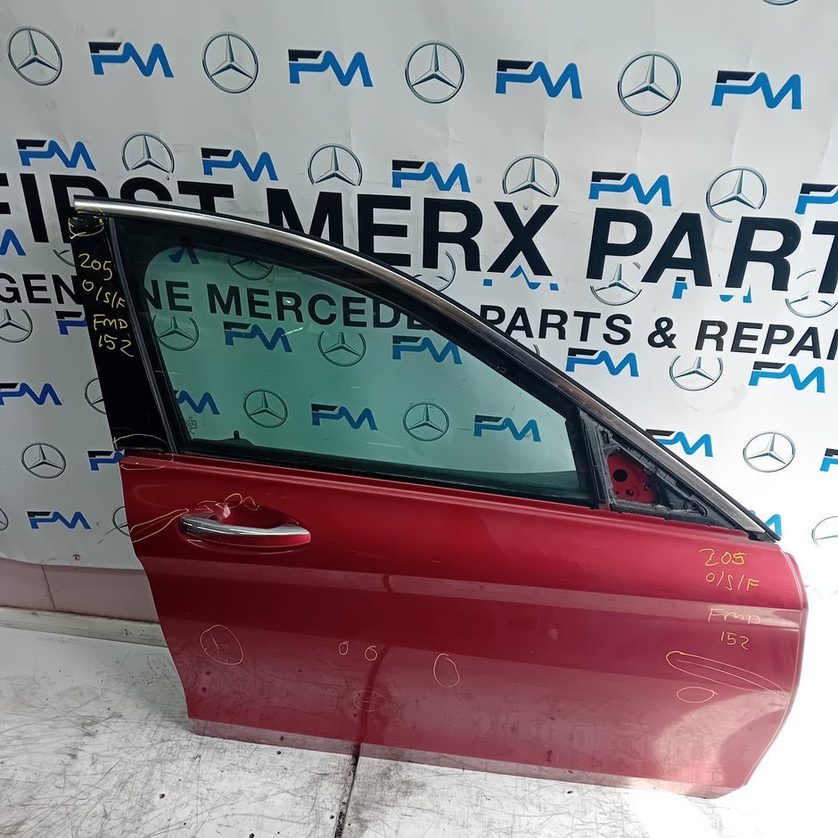 MERCEDES BENZ C-CLASS W205 DRIVER  FRONT DOOR O/S/F RED  COMPLETE 2014-21 FMD152