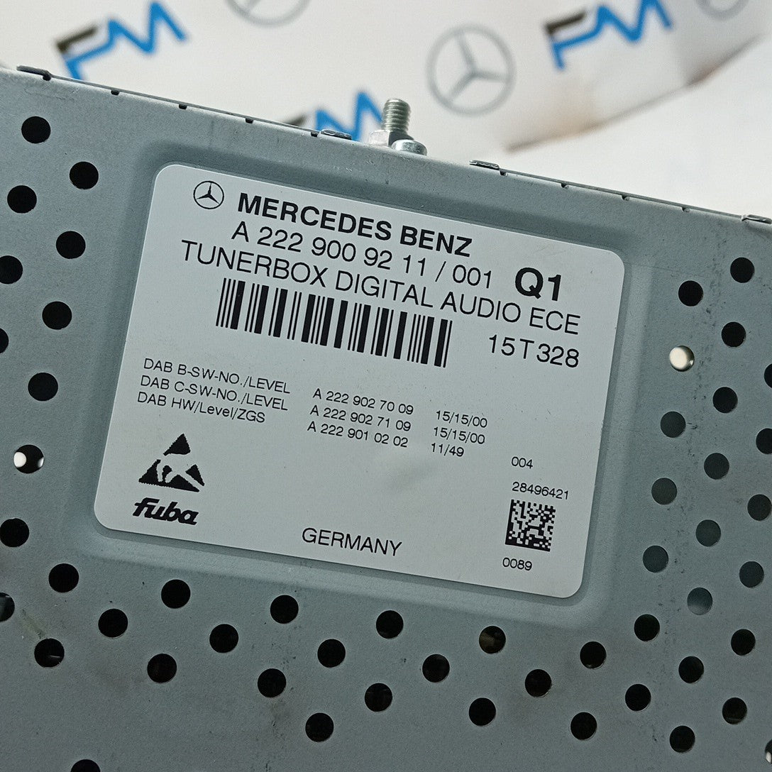 MERCEDES BENZ S-CLASS W222  2014-2021  RADIO TUNER BOX  A2229009211 FM001553