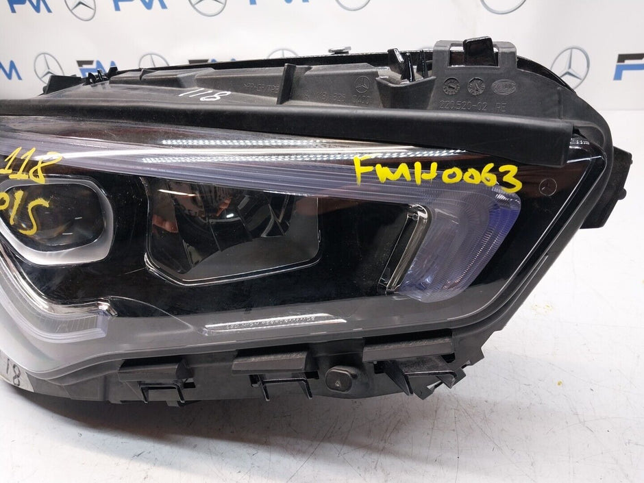 Mercedes W118 CLA 2019-2024 LED Headlight RIGHT/DRIVER/OFF SIDE COMPLETE FMH0063