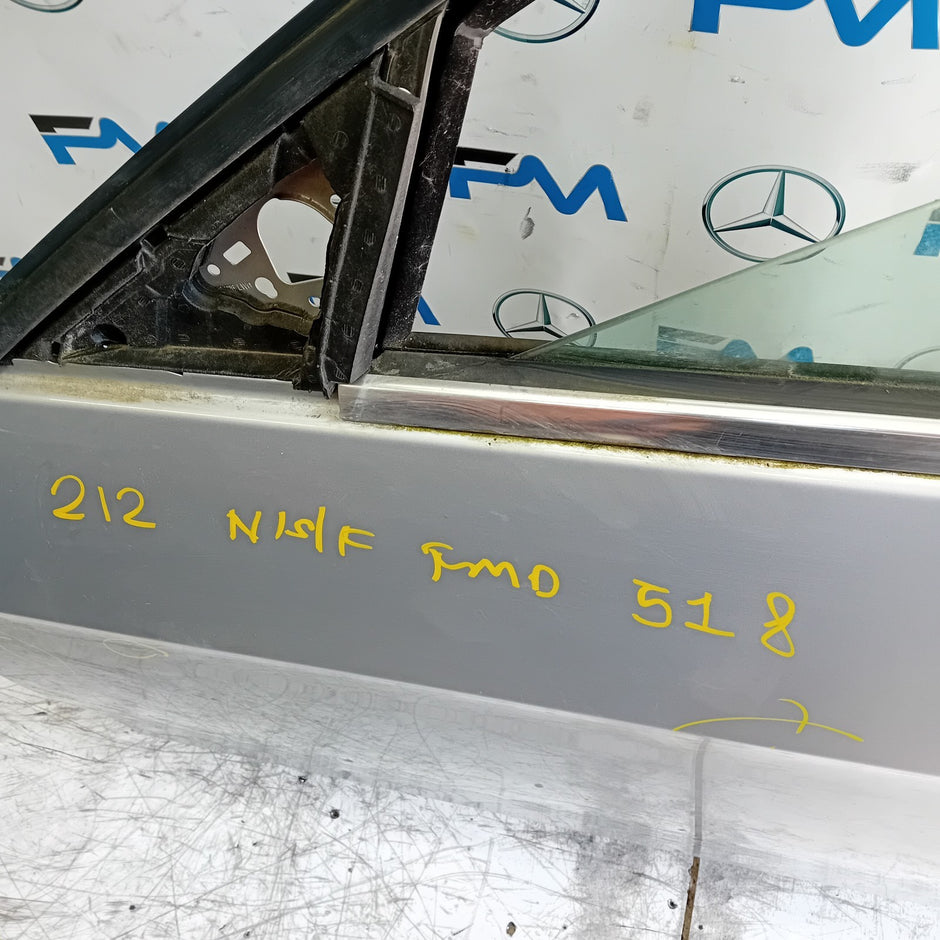 MERCEDES BENZ  E-CLASS W212 PASSENGER FRONT DOOR NSF 2015 SILVER  FMD518